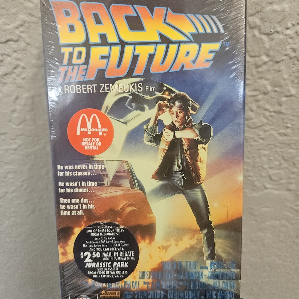 Sealed 1994 Back To The Future VHS